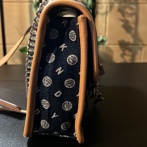 DKNY denim look logo cross body - Picture 8 of 9